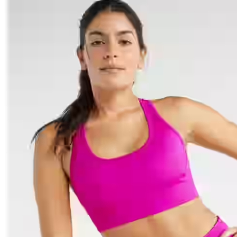 NWOT Women's Love & Sports Pink Bra, Large Size